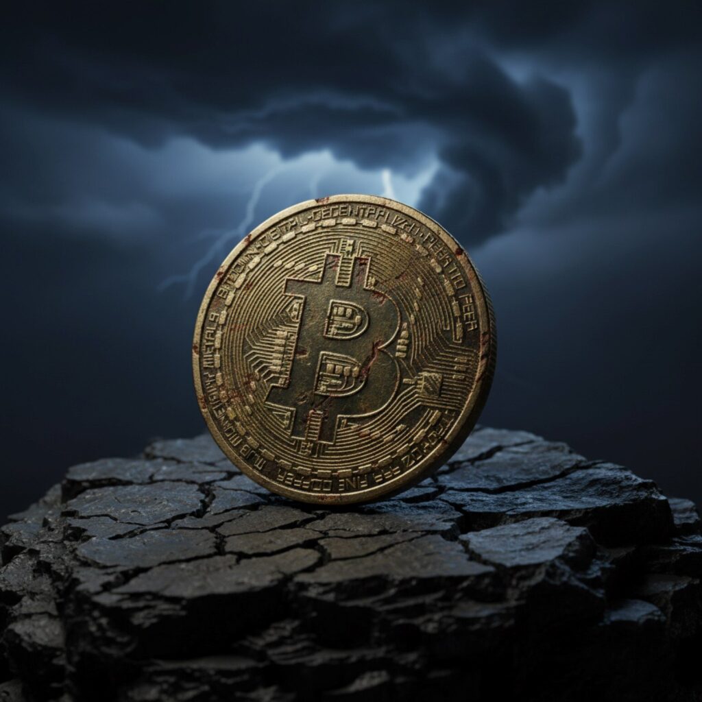 ビットコイン、2ヶ月ぶり安値に 株式市場との乖離が拡大